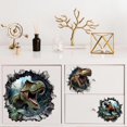 thumbnail image 4 of Calcomanía de transferencia para frotar sobre muebles, decoración artesanal, 6" x 12", agujero 3D, Tyrannosaurus Rex, 3 piezas, impermeable, UV, DTF, transferencia, 4 of 9