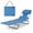 Blue, variant on ELLEGNT 1 PCS 5‑Position Adjustable Backrest Folding Lounge Chair - Patio Tanning Chair for Beach or Garden, Yellow