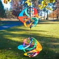 thumbnail image 4 of In the Breeze 2481— Rainbow Poly Double Vortex Spinner — Mesmerizing and Colorful Hanging Wind Spinner, 4 of 5