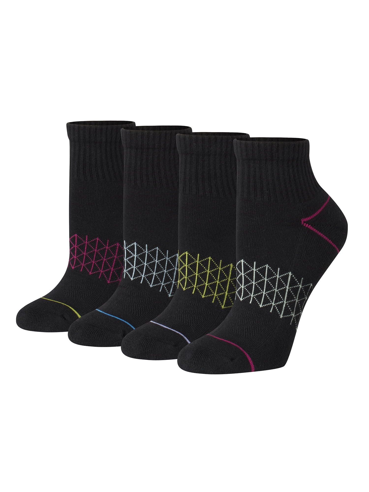 Hanes Women's Ankle Socks, Absolute Comfort, 4-Pack, Size 5-9