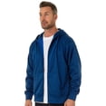 thumbnail image 2 of UZZI Active Dri Fit Full Zip Hoodie, ROYAL, Size: M, Uzzi Active Wear, 2 of 2
