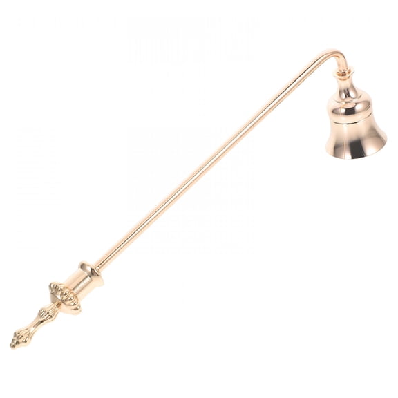 BPPEG Vintage Golden Candle Snuffer with Long Aluminium Handle for Scented Candles and Decoration Candle Snuffer