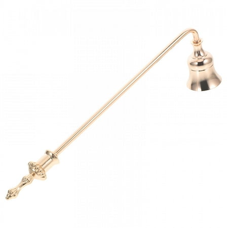 EXLEAF 2026 New Vintage Golden Candle Snuffer with Long Aluminium Handle for Scented Candles and Decoration Candle Snuffer for Home Decor Ceremony