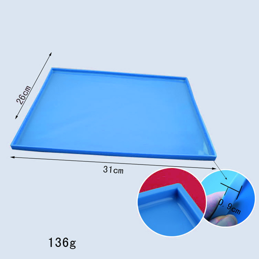 Silicone Waterproof Dog Cat Pet Food Mats Tray Non Slip Pet Bowl Mats Placemat;Silicone Waterproof Dog Cat Pet Food Mats Tray Non Slip Mats Placemat - image 4 of 6