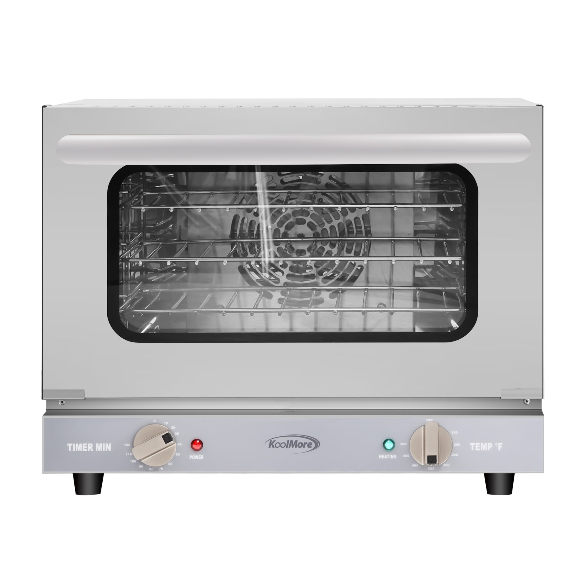 19 in. Countertop Convection Oven for Quarter-Size Pans with 3 Racks 1440W of Power in Stainless-Steel, 0.8 cu. ft.