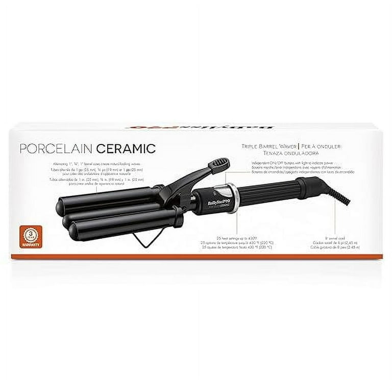 Babyliss Waver BaBylissPRO Porcelain Ceramic Triple Barrel Waver