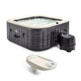 thumbnail image 1 of Intex PureSpa Plus Spa Gonflable Carré avec Plateau pour Tablette et Téléphone, Blanc, 1 of 12