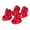 Red, variant on Walbest 4Pack Mesh Dog Shoes Soft Pet Boots with Adjustable Straps, Summer Non-Slip Dog Shoes Breathable Dog Sandals with Rubber Sole for Hot Pavement Gravel Road