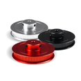 thumbnail image 4 of Pieza de impresora 3D GT2 Polea de distribución de 80 dientes 2GT Ruedas síncronas de aluminio, color rojo, 4 of 5