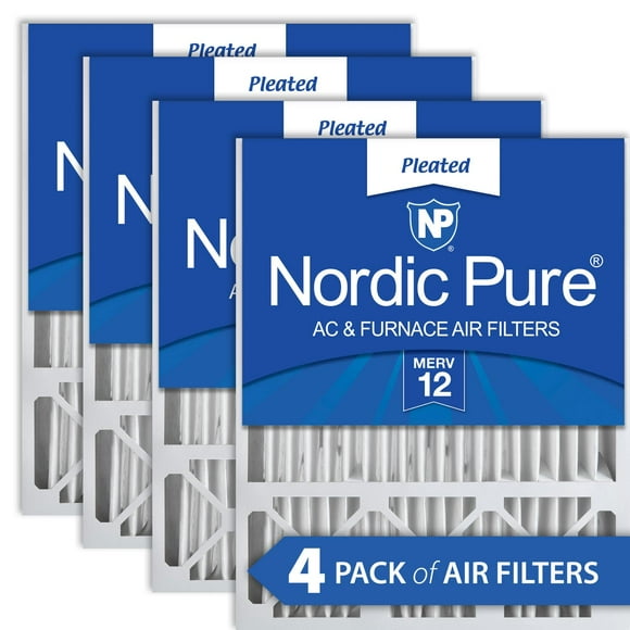 Nordic Pure 20x25x5 MERV 12 Pleated Lennox X6673_X6675 Replacement AC Furnace Air Filters 4 Pack