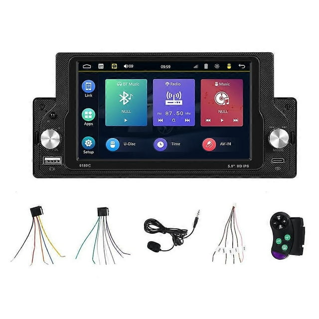 5.9inch Car Radio 1Din Carplay Android Auto Multimedia Player