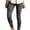 Gray, variant on Aofany Fashion Lady Plus Size Skinny Pants High Waist Stretch Slim Pencil Trousers Solid Color Zipper Trousers