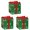 Green, variant on 1Pcs Christmas Snowflake Box Decor Present Box with Bowknot - Festive Xmas Tree Skirt Ornament for Holiday Parties, Indoor Outdoor, and Under-Tree Display