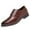Brown, variant on Cap Toe Oxford for Men Wingtip Lace up Dress Shoes Classic Retro Formal Business Casual Derby Shoes