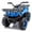 Blue, variant on Track Seven 24V Ride on ATV, Kids ATV 4 Wheeler Quad Ride on Toy with Bluetooth, Crash Bar, Front & Rear Storage Rack, Power Display, LED Lights, Electric ATV for Boys Girls Aged 3+, Green