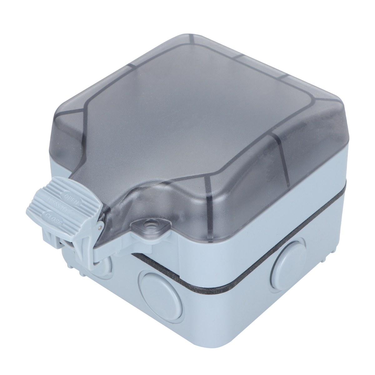 Single Plug IP66 15A Outdoor Power Socket Wall Waterproof Dustproof