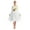 White, variant on Zaldita Praise Dance Dress for Women Metallic Color Block Irregular Liturgical Worship Dance Dress White L