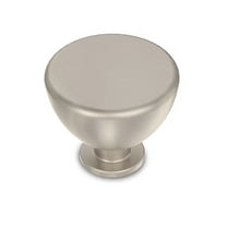 Brainerd P31555W-SB 1 3/8" Jessina Cabinet Drawer Knob Satiin Nickel