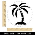 thumbnail image 2 of Palm Tree on Island Self-Inking Rubber Stamp Ink Stamper - Red Ink - Large 1-1/2 Inch, 2 of 7