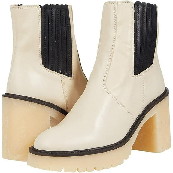 Free People James Chelsea Boot 7 White Leather