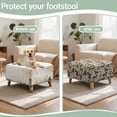 thumbnail image 6 of Xoenoiee Horse Print Ottoman Cover, Stretch Square Velvet Ottoman Slipcovers Foot Stool Cover for Living Room, Folding Storage Furniture Protector with Elastic Bottom, Machine Washable, S, 6 of 7