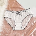 thumbnail image 3 of Ketyyh-chn99 Underwear for Women 2023 Soft Stretch Bikini Panties High Cut Panties White,One Size, 3 of 3