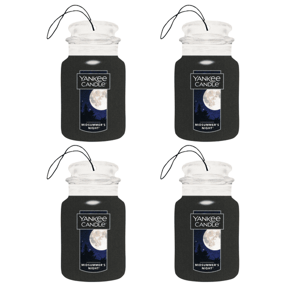 Yankee Candle Paper Car Jar, Midsummer's Night 4 Pack