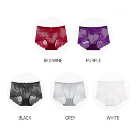 

Underwear Briefs Sexy Lace Panties Sexy Lace Patchwork Panties For Beach Summer Party Vacation Swimming Pools. M Red&black&Grey&white&purple