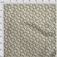 thumbnail image 4 of oneOone Cotton Jersey Yellow Fabric Text Diy Clothing Quilting Fabric Print Fabric By Yard 58 Inch Wide, 4 of 5
