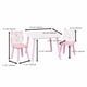 thumbnail image 1 of Mesa y silla para niños, escritorio de madera de 3 piezas para niños pequeños con respaldo animal, mesa de actividad para dibujar, aprender, sala de juegos o guardería, 1 of 4