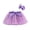 Purple, variant on Zwiiyzr 2-8T Toddler Baby Girls Layered Tulle Tutu Princess Ballet Dress Cute Star Net Yarn Skirt Multi-Color Skirt Bow Hairpin Suit Pink