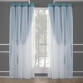 thumbnail image 2 of Cortinas TOWN & COUNTRY LUXE Talia de doble capa 52 x 84 cm, color turquesa, 2 of 9