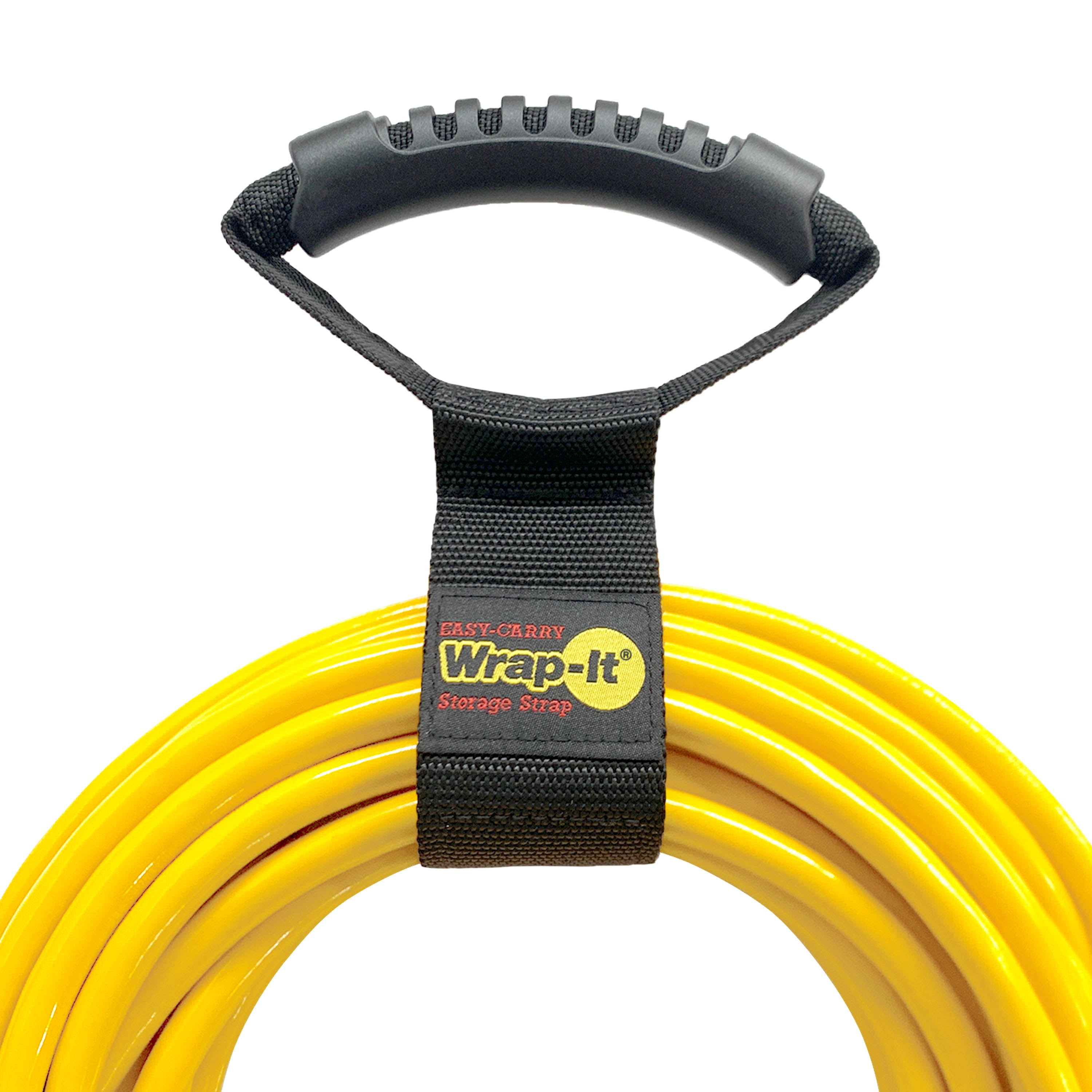 (2 pack) Easy-Carry Wrap-It Storage Straps - 17” – Heavy-Duty Hook and Loop Cord Carrying Strap, Hanger, and Organizer with Handle for Pool Hoses, Garden Hoses, Cords, Cables and More