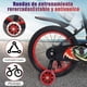 thumbnail image 3 of Bicicleta para Niños R16, con Adjustable Seat Handbrake, Ruedas de Entrenamiento con Luces, Canasta, Termo, Bicicleta con 4 Ruedas de 4 a 8 Años (Rojo), 3 of 8