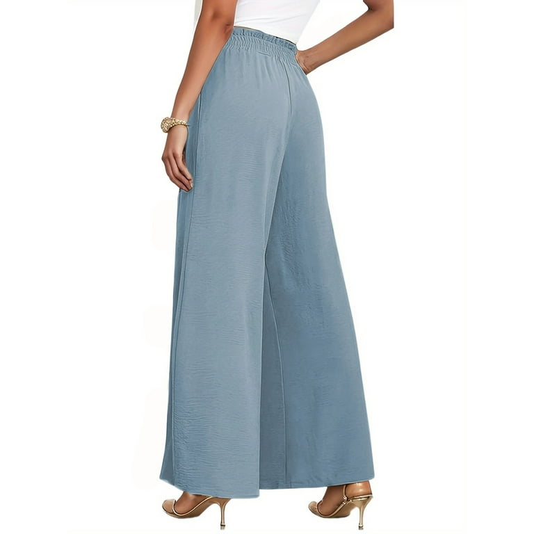 Dark Blue High Waist Pants 4205