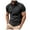 Grey, variant on Mens T-Shirt Lapel Button Down Sports With Arm Pockets Solid Color Short Sleeve Casual T Shirts,BU1,L