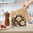 thumbnail image 2 of Yayeee Napkin Holder for Table Set of 2 Kitchen Paper Tissue Organization, Brown Floral, 2 of 8