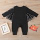 thumbnail image 5 of Conjunto de disfraz de Halloween para niños y niñas recién nacidos, mameluco y sombrero, 5 of 9
