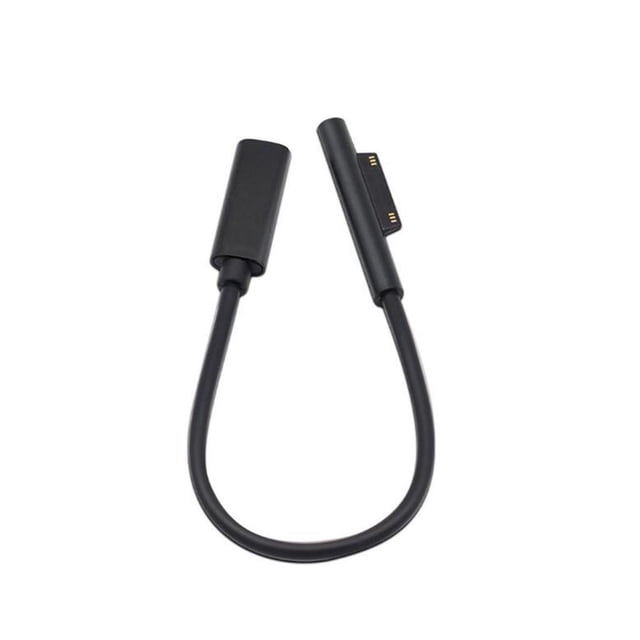 Sidaley Cable de carga de conector tipo C a Surface Pro, adaptador de de Cable de carga rápida PD para Surface Pro6 Pro5 Pro4 Pro 3 Computadoras de tableta turno femenino