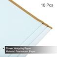 thumbnail image 3 of Golden Edge Pearlescent Film Flower Wrapping Paper Sweet Word 22.8x22.8 Inch Waterproof Sky Blue 10 Pcs, 3 of 5