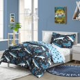thumbnail image 2 of Juego de ropa de cama Dream FACTORY Kids de 5 piezas con forma de tiburón azul, 2 of 8