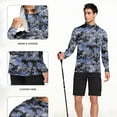 thumbnail image 5 of Hoodies for Men UPF 50+ Sun Protection Hoodie Camouflage Long Sleeve Fishing Hiking Shirt with Face Mask XL, 5 of 7