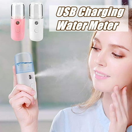 

Danhjin Portable Nano Facial Mister | Compact Facial Mister Spray Bottle with 30ml Distilled Water Tank for One Touch Hydrating Face Mist | USB Rechargeable Facial Mist Spray