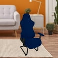 thumbnail image 4 of Elastic Gaming Chairs Washable Removable Polyester Solid Soft Armchair Seat Protector for Computer Chair , dark blue, 4 of 7