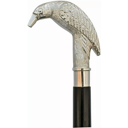 Antique Vintage Raven Head Handle stick Collectible wood walking stick cane Victorian Sputnik Wooden Walking Stick Canes