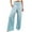 Green, variant on Aofany High Waisted Wide Leg Pants for Women Summer Beach Boho Cotton Linen Palazzo Pants Casual Flowy Trousers with Pockets