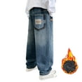 thumbnail image 5 of Kogui Little Kids Baggy Jeans Boys Boy's Stylish Skinny Fit Stretch Fashion Denim Jeans 5T 6T (Blue,5-6 Years), 5 of 7