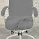 thumbnail image 4 of Office Chair Desk Cover Water Resistant Grey Stretch Jacquard, 4 of 4