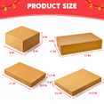 thumbnail image 5 of Joyfy 12 Pcs Christmas Kraft Gift Boxes with Lids for Christmas and All Holidays (3 Boxes, 3 Medium, 6 Large), 5 of 9