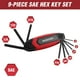 thumbnail image 3 of Juego de llaves Allen WORKPRO de 25 piezas plegables con SAE, métricas, 3 of 9